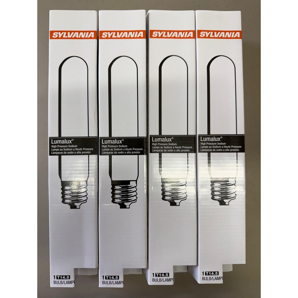 4 Pack Sylvania 400W  Lumalux High Pressure Sodium T14.5 Light Bulbs New in‎ Box
